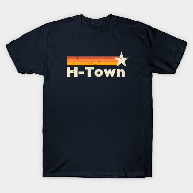 Retro H-Town T-Shirt by Phoebe Bird Designs